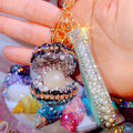 Jeweled Treasure Shell Keychains in Starry Glitter Pearl and Bubble Styles view 3