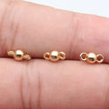 Double-Loop Ball Connector Charms in Six Metal Finishes view 5