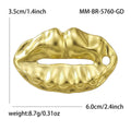 Sculpted Lips Brooch in Polished Metal for Jackets and Scarves view 6