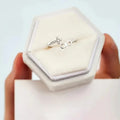 Silver Open Infinity Cross CZ Accent Ring Sizes 5-12 view 3