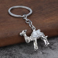 Metal Camel Keychain With Colored Saddle In Gold-Tone Or Silver-Tone view 10