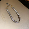 Twisted Rope Edge Tennis CZ Adjustable Bracelet 2 Colors view 7