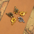 Acorn Cluster And Oak Leaf Metal Pendant Charm For Jewelry Making view 1
