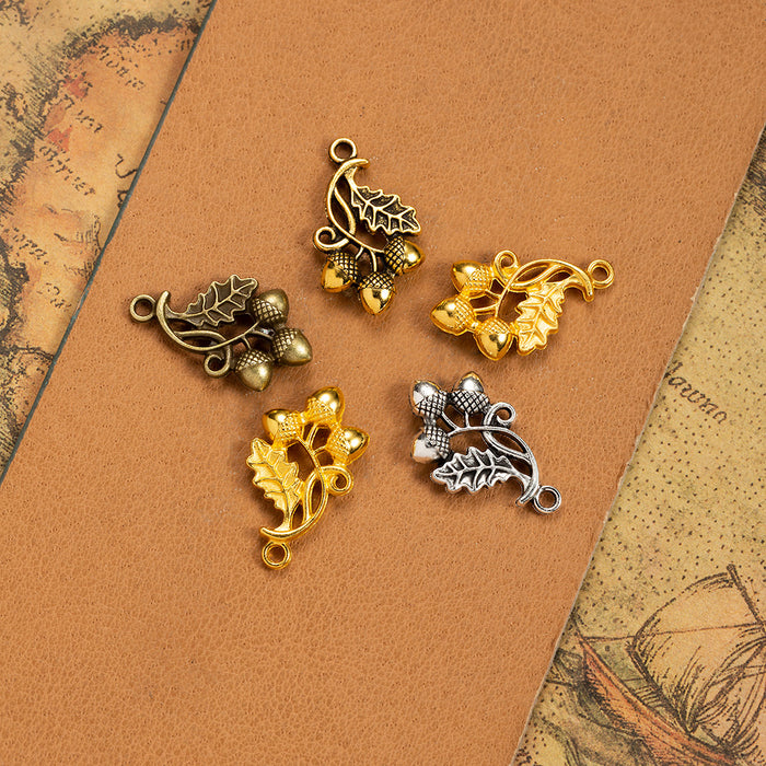 26x16mm Zinc Alloy Pine Cone Charm Pendant