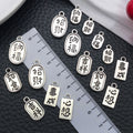Antique Silver Blessing Character Metal Charms with 15 Listed Options view 4