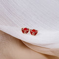 Red Fortune Ingot and Money Bag Small Stud Earrings view 3
