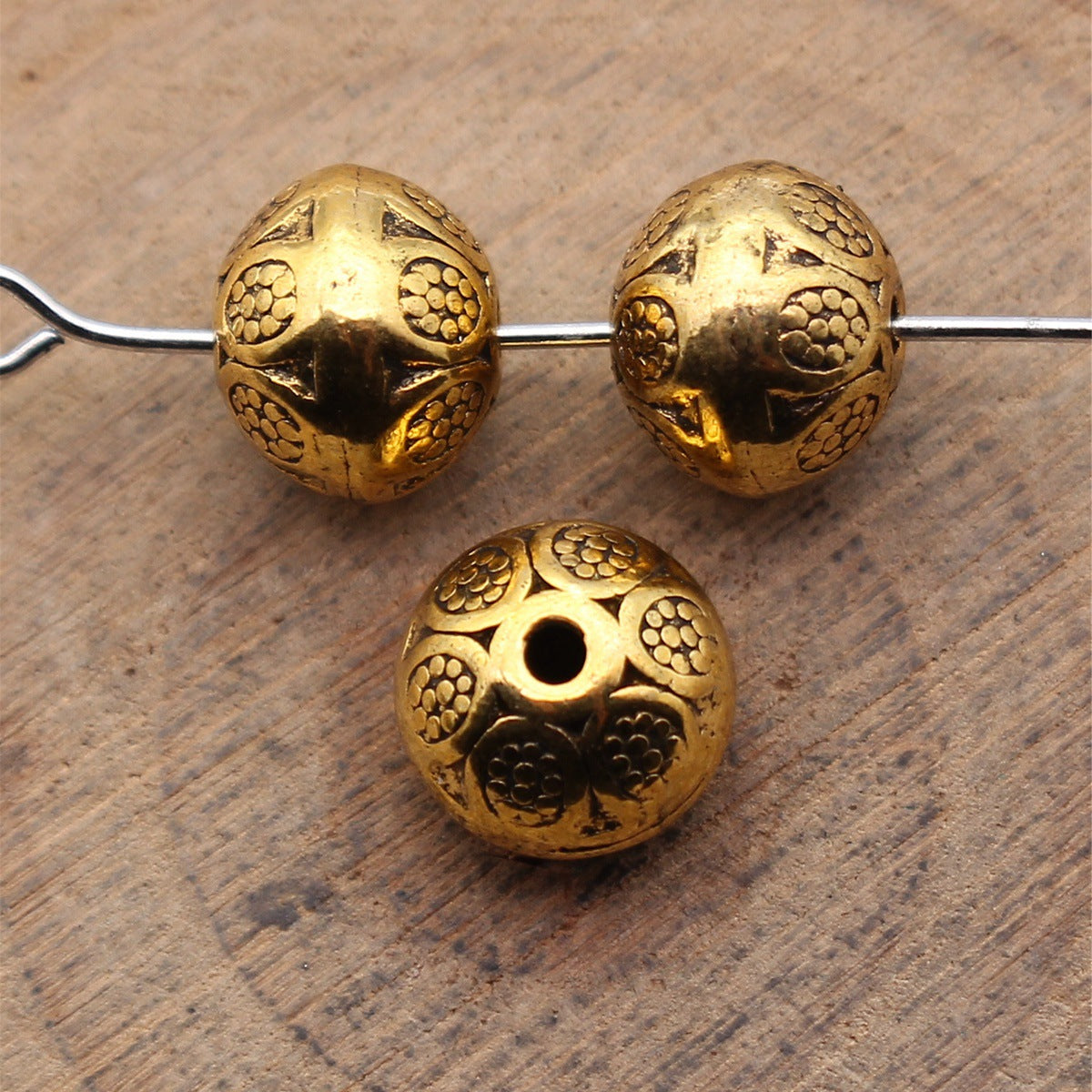 9.3x9.3x8.3mm 2.2g Multicolor Zinc Alloy Small Hole Spacer Beads for Bracelet Jewelry Making