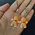 Resin Gingerbread Man Charms Phone Strap Lobster Clasp view 4