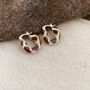 Brown Twist Hoops