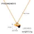 Gold Pendant Necklaces Pearl Heart Wheat Acorn Face Designs view 8