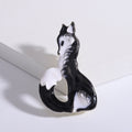 Enamel Curled Tail Fox Brooch Blue Orange Black Three Styles view 8