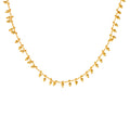 Gold Mini Ball Gourd Drop Pendant Chain Necklace Copper view 5