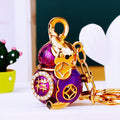 Enamel Mouse and Fortune Gourd Keychains with Braided Fortune Loops view 10
