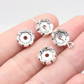 Double Sided Flower Cap Spacer Beads in Two Sizes for Jewelry Making view 4