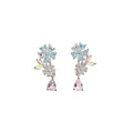 Star Flower Cluster Stud Earrings in Three Sparkling Designs view 5