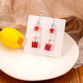 Dried Flower Bottle Novelty Hook Earrings in Five Colors view 3