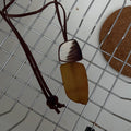 Layered Geometric Pendant Cord Necklaces in Four Colors view 7