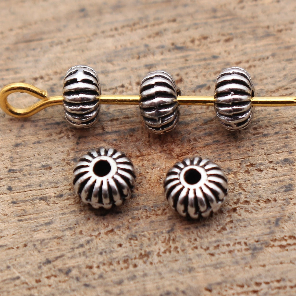 4.7x4.7x2.9mm 0.23g Multi-Color Zinc Alloy Radiating Petal Loose Metal Beads for DIY Bracelet Jewelry