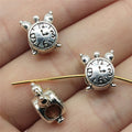 11x10x7mm 2g Antique Silver Zinc Alloy Alarm Clock Large Hole Beads for Bracelet Jewelry Making