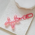 Iridescent Balloon Dog Keychains Macaron Colors Plus Set view 4