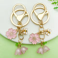 Flower Charm Keychains in 10 Pictured Variations for Bags and Keys view 3