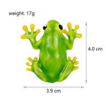 Green Yellow Frog Enamel Metal Brooch Pin for Jackets and Lapels view 2