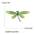 Translucent Dragonfly Brooch with Polished Metal and Decorative Accents view 11