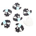 Enamel-Look Silver Gold Cat Paw Alloy Charms in 6 Styles view 8