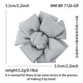 Layered Ribbon Bow Brooch In Six Solid Colors Decorative Lapel Pin view 9