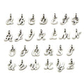 Metallic Alphabet Letter Metal Charms with 27 Listed Options view 6