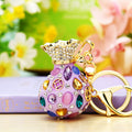 Jeweled Fortune Bag Keychains with Cord Fortune and Loose Loop Options view 8