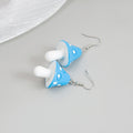 Spotted Mushroom Dangle Earrings In Four Colorways view 4