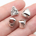 11x9.7x7.8mm 1.9g Antique Silver Zinc Alloy Buddha Large Hole Beads for Bracelet Necklace DIY