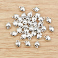 Small Three-Dimensional Heart Alloy Charms in Two Finishes view 7