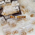 Random Assorted Stainless Steel Hoop and Drop Earrings by Pair view 6