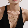 Gold Silver Heart Slider And Star Pendant Necklaces Zircon view 4