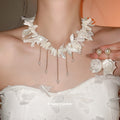 Shell Pearl Necklaces And Shell Drop Earrings Five Styles view 4