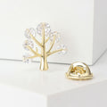 Crystal Money Tree Lapel Pin In 2 Styles With Polished Metal Details view 2