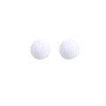 Beaded Ball Heart Stud Earrings Colorful Seed Bead Texture view 8