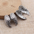 Detailed Angel Wing Metal Pendants for Jewelry Making view 2