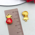 Round Metallic Lucky Bag Metal Charms with 11 Listed Options view 11