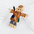 Scarecrow Enamel Metal Brooch Pin for Jackets and Lapels view 5
