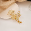 Gold Floral Clip