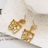Yellow Butterfly Earrings