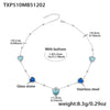 Mixed-Blue Silver Necklace