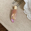 Pink Teardrop Duckbill Hair Clip Rhinestone Accent view 6
