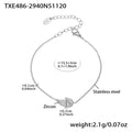 Zircon Angel Wing Necklace Bracelet Earring Ring Gold view 9