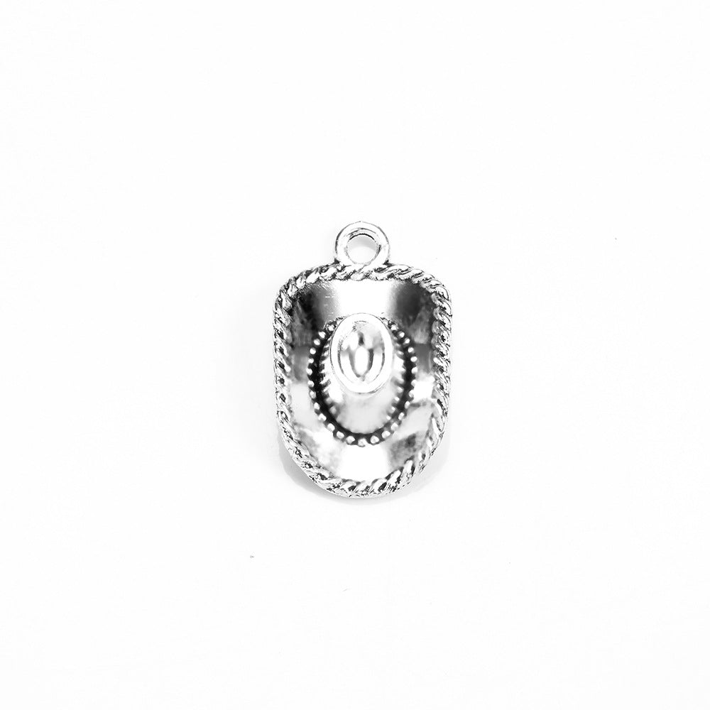 22x13mm 3D Cowboy Hat Charm Pendant