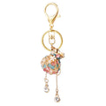 Beaded Fortune Pouch Keychains in Six Pictured Color and Hardware Styles view 5