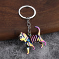 Metal Skeleton Animal Keychains in 14 Dinosaur, Stegosaurus, Cat and Unicorn Styles view 8
